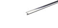 Gulvprofil T - sølv - 9 x 14 mm x 0,9 meter